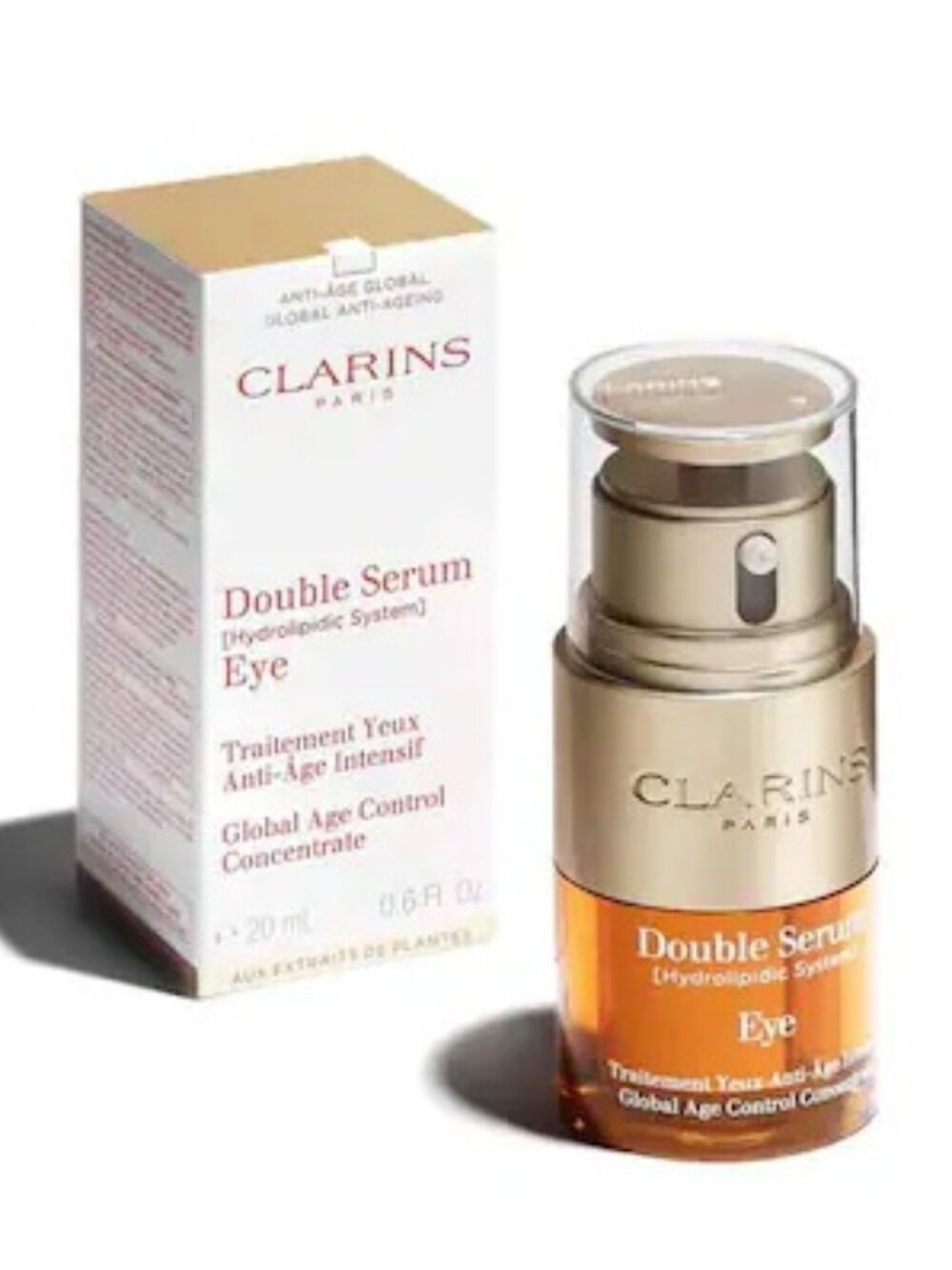 NIB ✅ Clarins DOUBLE SERUM Eye Firming & Hydrating Anti-Aging Concentrate